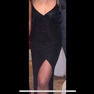 Black Shimmery Maxi Dress